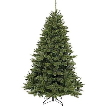 vidaXL Vianočný stromček LED a borovicové šišky zelený 195 cm PVC a PE
