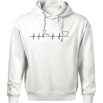 Hokejový hráč EKG Oversized Moon kratší + širší bílá