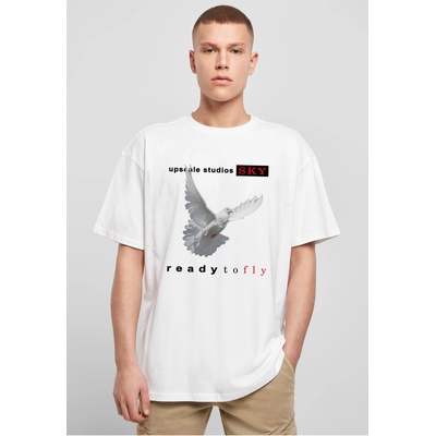 Mister Tee Тениска Ready to fly Oversize Tee white XXLUB-MT2865-00220 - Тъмносив, размер 5XL