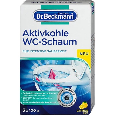 Dr. Beckmann Aktivkohle активна пяна за почистване на тоалетни 3 х 100 гр