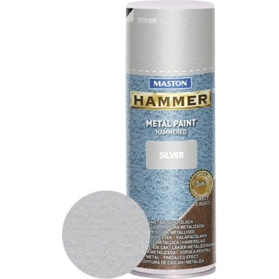 Maston Ochranná kladivková Hammer strieborná 400 ml
