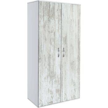 Bogdan Furniture G Двукрилен гардероб Memo. bg, модел BM-Ava 2, бял гланц и кристал