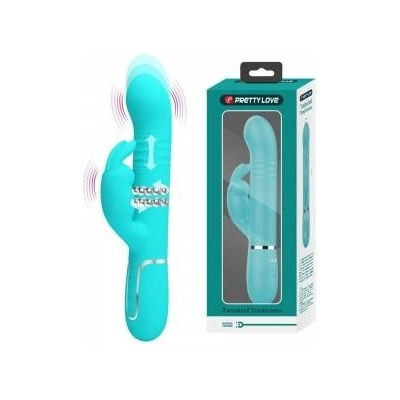 Boss of Toys Pretty Love Coale Aqua Green Dual-Motor Intimate System with Beads