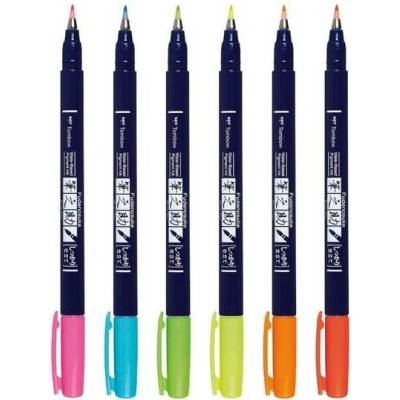 Tombow Tombow Fudenosuke Brush Pen neon tvrdost 1 HARD Neon Blue TS-BH96