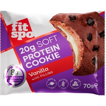 FIT SPO Soft Protein Cookie | with 8g Collagen & No Added Sugar [70 грама] Ванилия