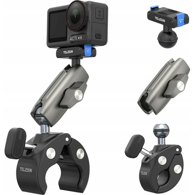 Telesin Držák svěráku Magic Arm pro motor kola pro DJI Action 5 Pro 4 3 Osmo 360 S3-hbm-14-tdj – Hledejceny.cz