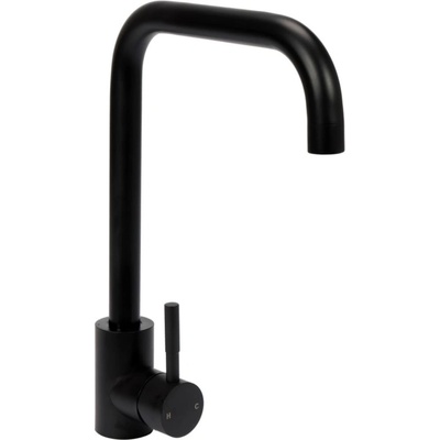 TOYA Смесител за къхня Искар черен мат, едноръкохватков