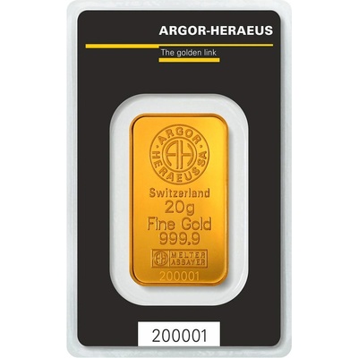 Argor-Heraeus zlatá tehlička 20 g