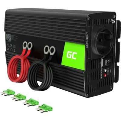 Green Cell 1000W/2000W 12V to 230V Pure Sine Volt Car Voltage Converter Inverter Converter Pure Sine Wave Power Solar Inverter DC AC Converter Current Converter Caravan Car Charger