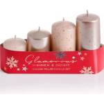 Bartek Candles Свещ Bartek Glamour Mix 40/55-70-85-100 капучино