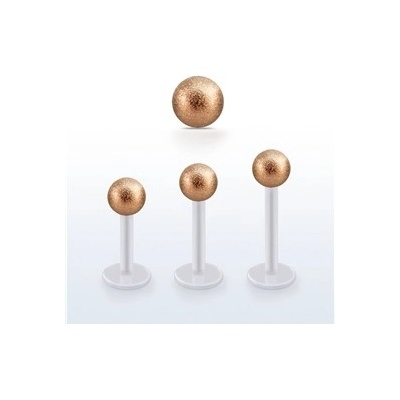 Piercingate labreta s kuličkou PLA00251 růžová