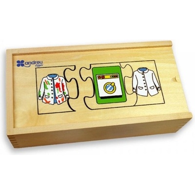 ANDREU Toys - Пъзели "Последователности" в дървена кутия