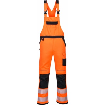 Portwest PW344 PW3 Hi Vis nohavice na traky čierna žltá