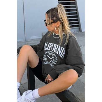 Madmext Дамски суитшърт mg1112 - Опушеносив #319681 (319681_Сив)