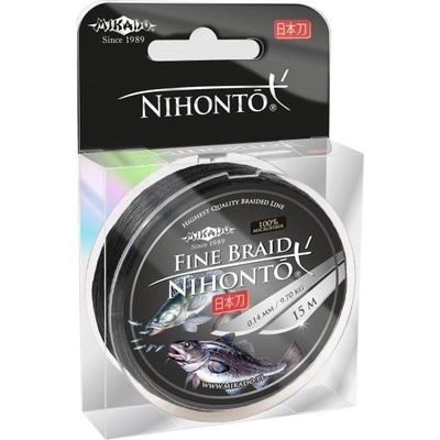 Mikado Šnúra Nihonto Fine Braid Black 15m 0,30mm 29,6kg