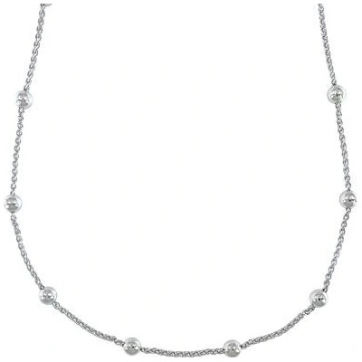 InfinitySilver Strieborný náhrdelník spiga s guľôčkami 139003542+