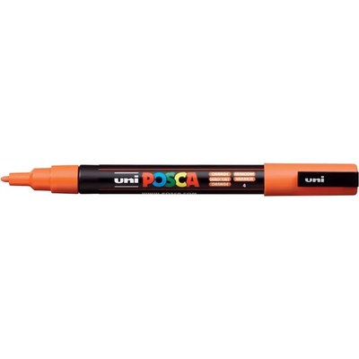 uni Декоративен маркер, 0, 9-1, 3 мм, UNI "Posca PC-3M", оранжев 284604000 (284604000)