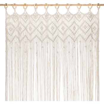 Image 1 of Декоративни ресни за врата от макраме в бохо стил 200 х 100 см