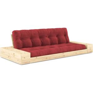 Karup Design Червен разтегателен диван от велур 244 cm Base - Karup Design (1371015184)
