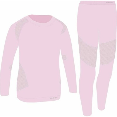 Spokey Furious Set dětské termoprádlo růžové