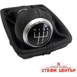Paolo Топка за скоростен лост с маншон съвместима с Audi A4 08-17 с 5 скорости (58359) - steficenter
