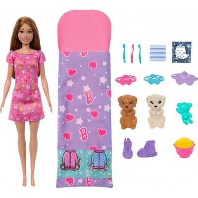 Barbie a pyžamová párty pro štěňátka