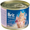 Krmivo pre mačky Brit Premium by Nature Cat Turkey with Liver 200 g