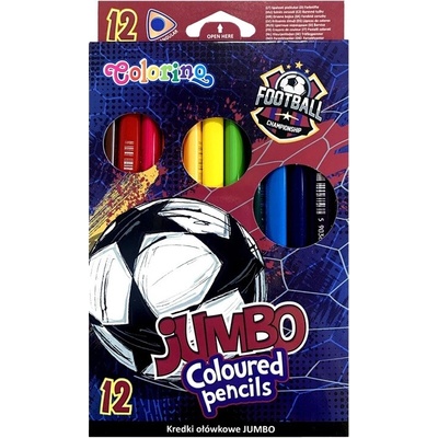 Colorino trojhranné jumbo 12ks Football 949832