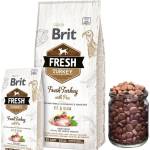 Brit Fresh Turkey with Pea Adult Fit & Slim- Холистична суха храна за кучета склонни към наднормено тегло, с прясно пуешко месо и грах 12 кг