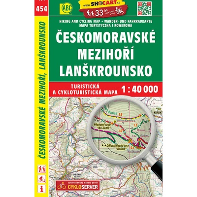 Českomoravské mezihoří, Lanškrounsko - turistická mapa č. 454