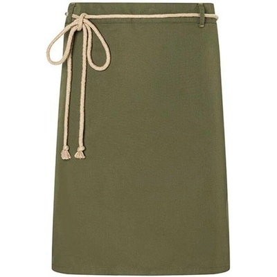 Karlowsky Pasová gastro zástěra KY057 Moss-Green 90x55cm