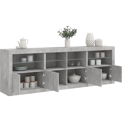 vidaXL 11461.3209012 příborník s LED osvětlením 202 x 37 x 67 cm