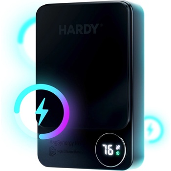 3mk Protection Външна батерия /power bank/ 3MK HARDY MagSynergy Ni+, 10 000mAh, черна, безжично зареждане, USB-C(PD), 15W