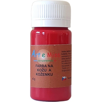 Farba na kožu a koženku 53 tmavo červená 110 g