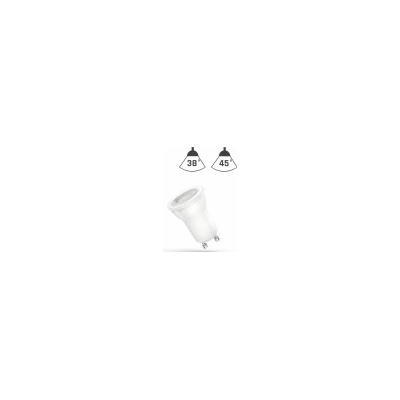 Wojnarowscy LED MR11 GU10 230V 2W SMD 45° teplá bílá 2700 3300K žluté světlo čočka