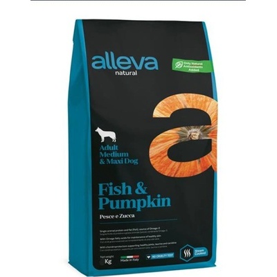 Alleva Natural Adult Medium / Maxi Fish and Pumpkin 12 kg