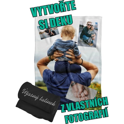 Impar Deka z vlastních fotografií a textů Fleece 360g ke Dni otců 140x200