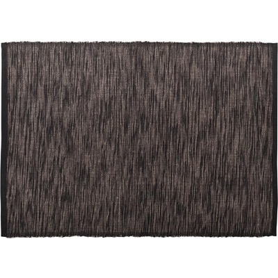 SCANquilt prostírání Meli melír černá antracitová běhoun delší strana 100-170cm