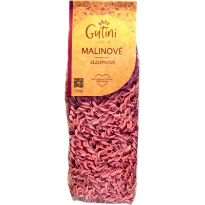 GUTINI SPECIAL Bezlepkové těstoviny malinové 250 g