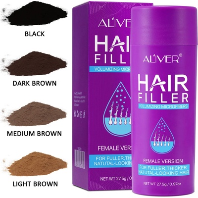 Aliver zahusťovač vlasov pre ženy 27,5 g Dark Brown