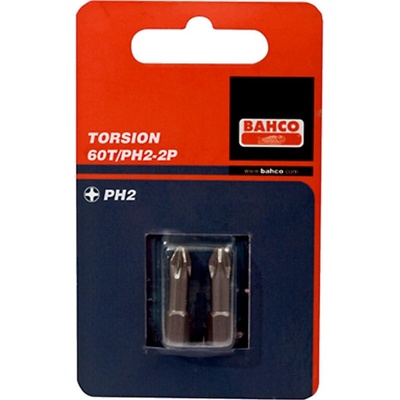 Bity Torzní v balení v blistru pro šrouby Phillips 25 mm BAHCO 60T/PH3-2P