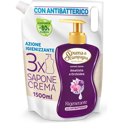 Spuma di Ciampagna Течен сапун пълнител 1.5л - Аметист и орхидея (1361)