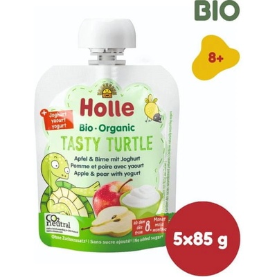 Holle Tasty Turtle bio dětské pyré s jogurtem 5 x 85 g – Zboží Mobilmania