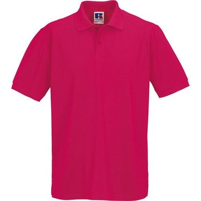 Russell Klasická pánská polokošile Růžová fuchsiová Z569