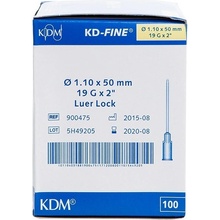 KD-FINE Injekčná ihla19 G 1,10 x 50 mm krémová 100 ks