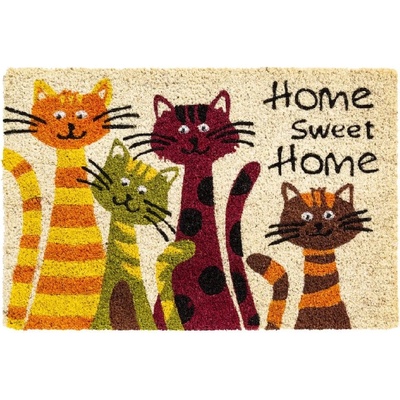 FLOMA Ruco Cats Home Sweet Home Kokosová 40 x 60 x 1,5 cm