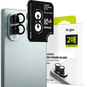 Techsuit Протектор за камера Ringke Camera Lens Frame Glass (2 броя в комплект) - Samsung Galaxy Z Fold8 - Черен