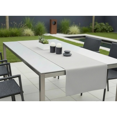 Mybesthome Venkovní běhoun ubrus RUNNER color 03 světle šedá 40x140 cm
