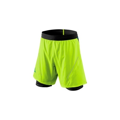 Alpine Pro Dynafit M 2/1 běžecké kraťasy Neon yellow