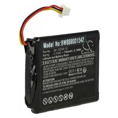 VHBW Baterie pro Garmin Edge Explore 2 / Dezl OTR700, 750 mAh - neoriginální